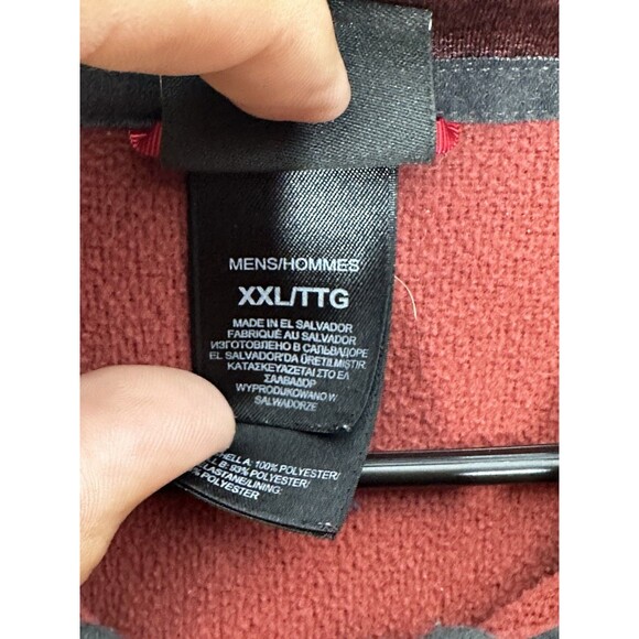 The North Face Sweater Mens XXL Burgundy Canyonlands Half Zip Pullover Casual - Picture 6 of 10